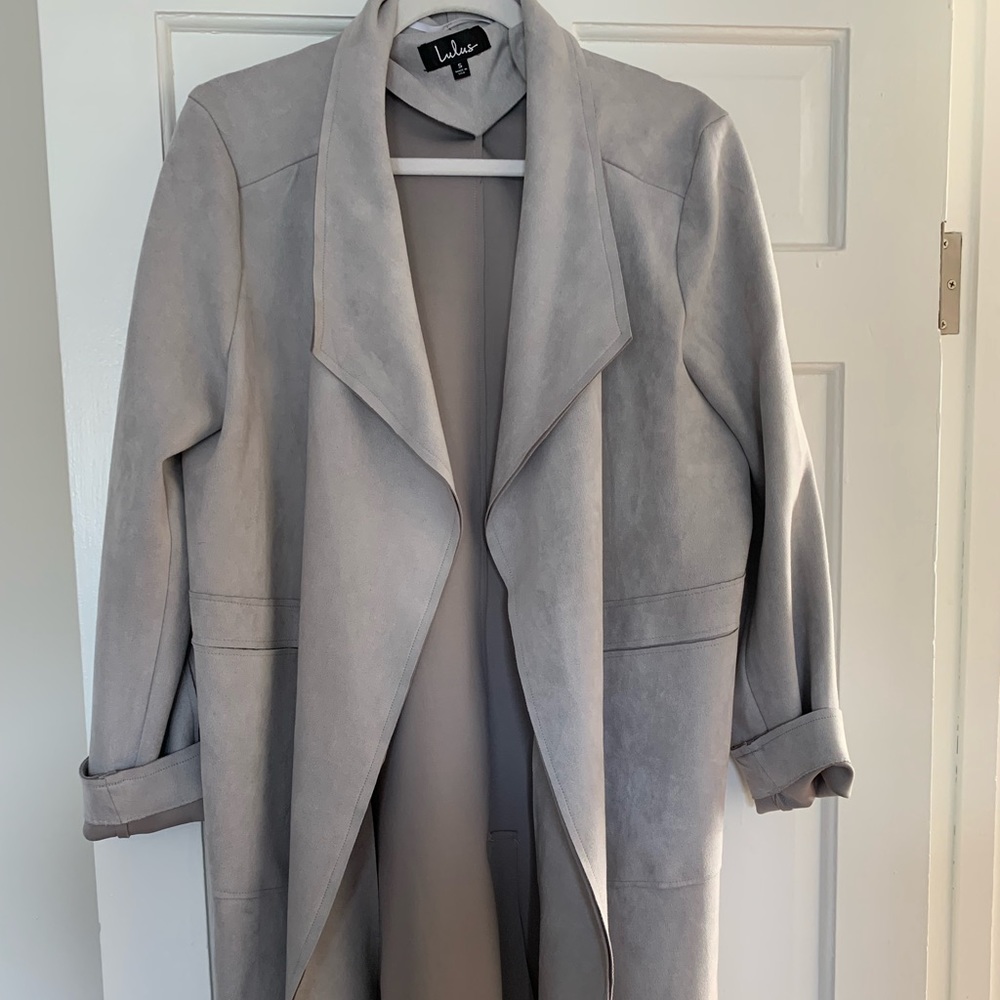 Light Grey Suede Jacket